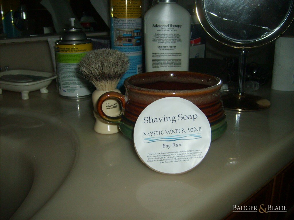 Mystic water shave soap