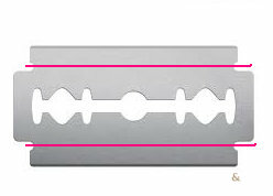 How to turn a DE blade into a shim