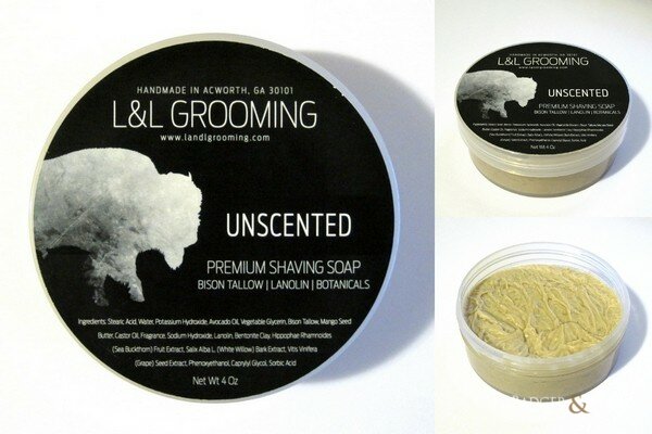 L&L Grooming Unscented Shaving Soap