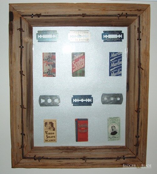 Vintage Razor Blade Frame