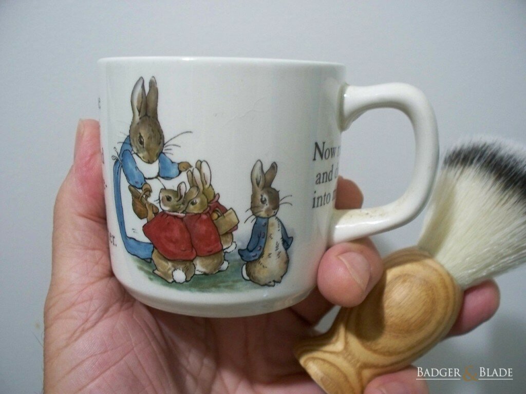 Wedgwood Peter Rabbit mug with brush