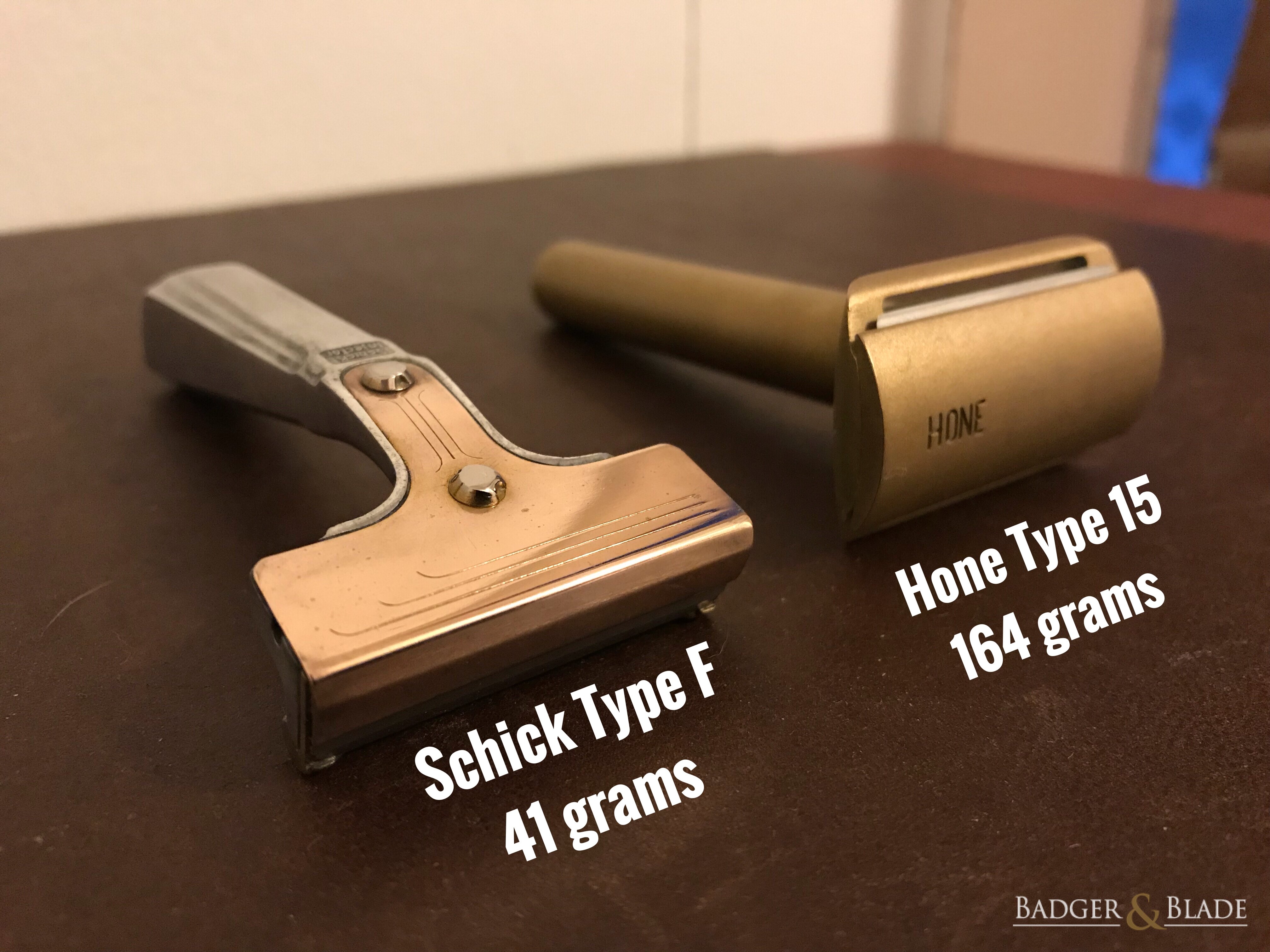 Weigh-in: Hone Type 15 v. Schick Type F